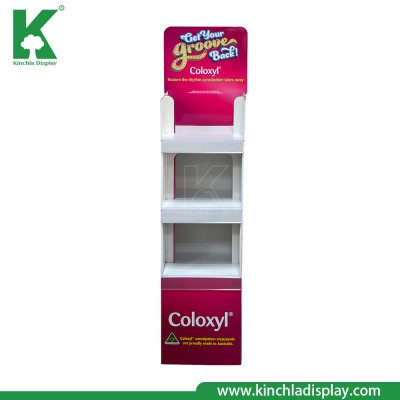 Store Food Product 3 Shelves Paperboard Promotion Display Rack