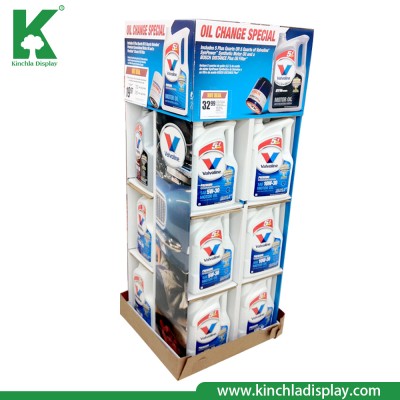 Engine Oil 1/4 4 Sides Corrugated Pallet Display Unit