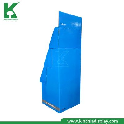 Store Accessories Product Corrugated Paper Cardboard Step Tray Display Stand