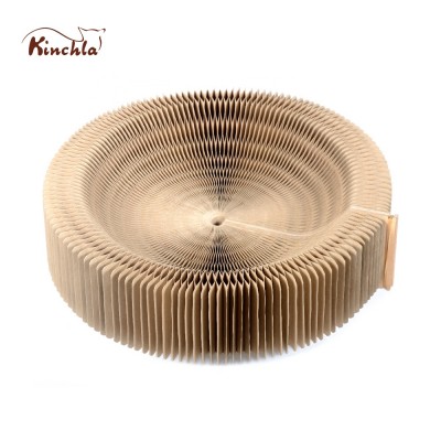 New Design Cardboard Expandable Cat Scratcher Bed